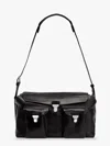 Lemaire Weekend Gear Leather Crossbody Bag With Pockets In Black