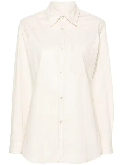 Lemaire Western Cotton Shirt In White