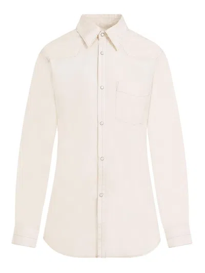 Lemaire Western Fitted Shirt In White