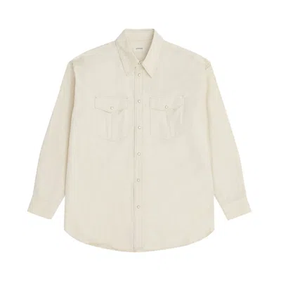 Pre-owned Lemaire Western Shirt 'creamy White' | Men's Size 46