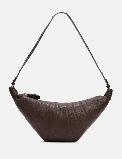 Lemaire Western Studs Medium Croissant In Brown