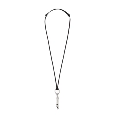 Lemaire Whistle Necklace In Black