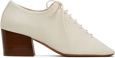 Lemaire White Classic Derby Heels In Wh000 White
