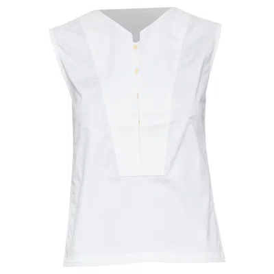 Pre-owned Lemaire White Cotton Blend Top