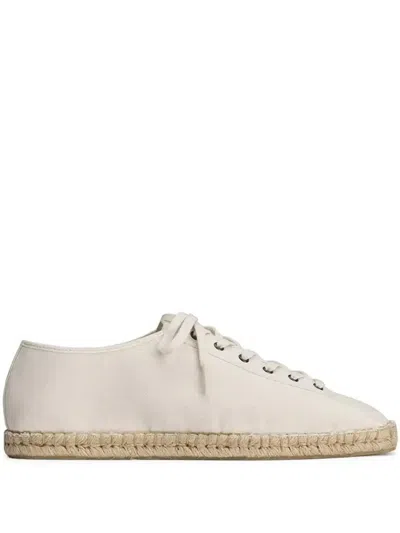 LEMAIRE COTTON LACE-UP ESPADRILLES - WOMEN'S - COTTON/RUBBER