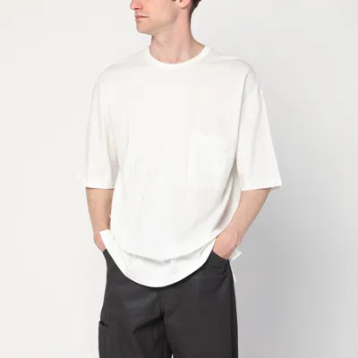 LEMAIRE LEMAIRE WHITE COTTON-LINEN JUMPER