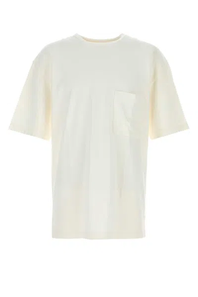 Lemaire Oversized Cotton T-shirt Chest Pocket In White