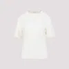Lemaire Rib T-shirt In White