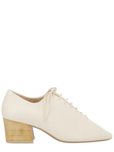 Lemaire White Cowhide Loafer In Brown