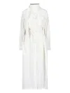 Lemaire A Lace-up Dress With A Vertical Collar