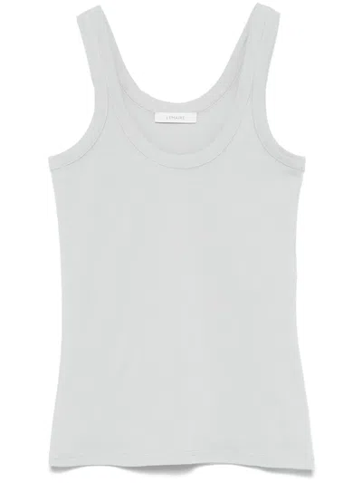 Lemaire Gray Rib Tank Top In Bk942 Blue Grey