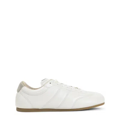 LEMAIRE WHITE LOW-PROFILE SNEAKERS WITH SMOOTH LEATHER