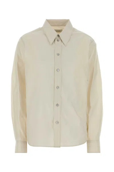 LEMAIRE WOMEN WHITE REGULAR SOLID SHIRT, XS LUXURY SHIRTS FOR WOMEN DARVEYS