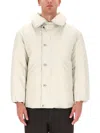 Lemaire Light Neutral Blouson Oversized Jacket In White