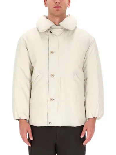 LEMAIRE WHITE SOLID HOOD JACKET