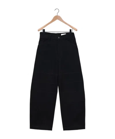 Lemaire Wide-leg Balloon Loose-fit Jeans In Black