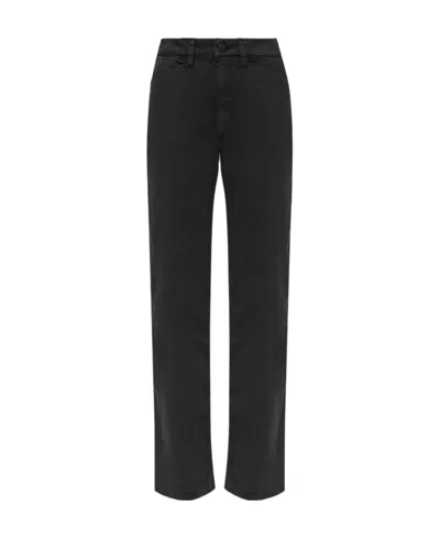 Lemaire Wide-leg Cotton Trousers In Black