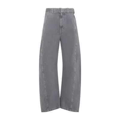 LEMAIRE LEMAIRE WIDE-LEG COTTON TROUSERS WITH HIGH WAIST