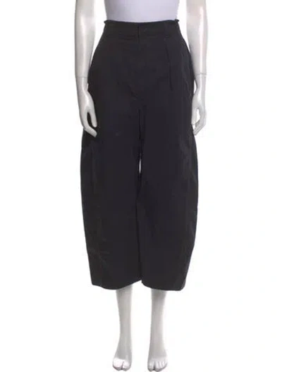 Pre-owned Lemaire Wide Leg Pants In Black