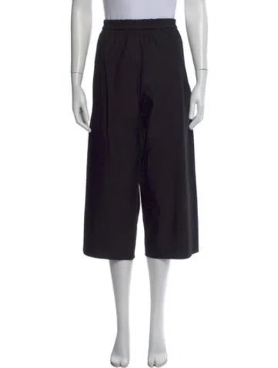 Pre-owned Lemaire Wide Leg Pants In Black