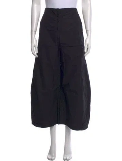Pre-owned Lemaire Wide Leg Pants In Black
