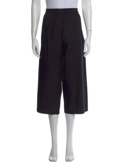 Pre-owned Lemaire Wide Leg Pants In Black