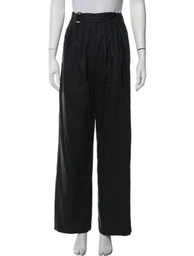 Pre-owned Lemaire Wide Leg Pants In Black
