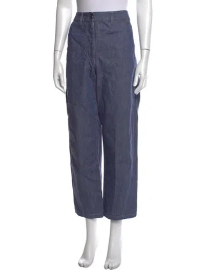 Pre-owned Lemaire Wide Leg Pants In Blue