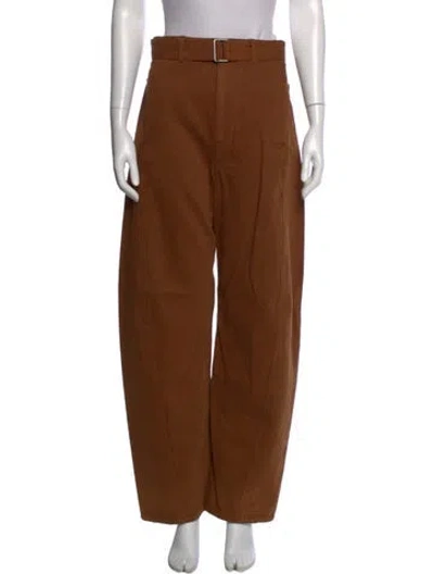 Pre-owned Lemaire Wide Leg Pants In Brown