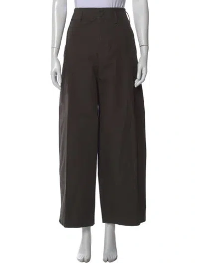 Pre-owned Lemaire Wide Leg Pants In Brown