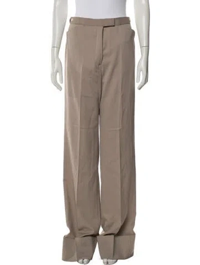 Pre-owned Lemaire Wide Leg Pants In Brown