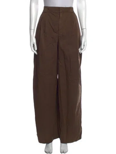 Pre-owned Lemaire Wide Leg Pants In Brown