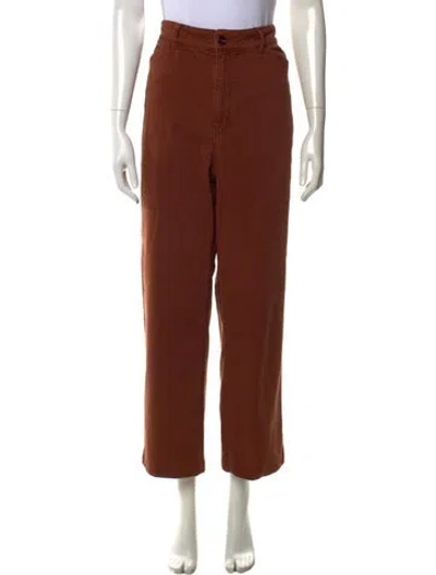 Pre-owned Lemaire Wide Leg Pants In Brown