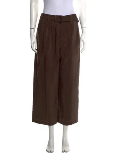 Pre-owned Lemaire Wide Leg Pants In Brown