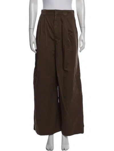 Pre-owned Lemaire Wide Leg Pants In Brown