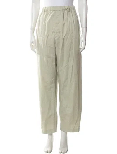 Pre-owned Lemaire Wide Leg Pants In Green