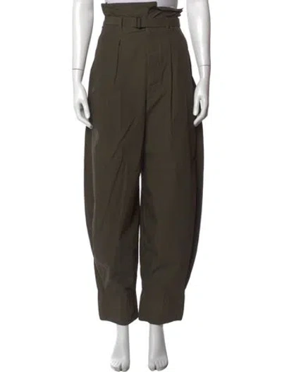 Pre-owned Lemaire Wide Leg Pants In Green