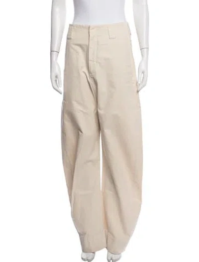 Pre-owned Lemaire Wide Leg Pants In Neutral