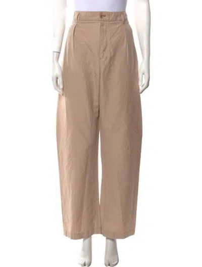Pre-owned Lemaire Wide Leg Pants In Neutrals