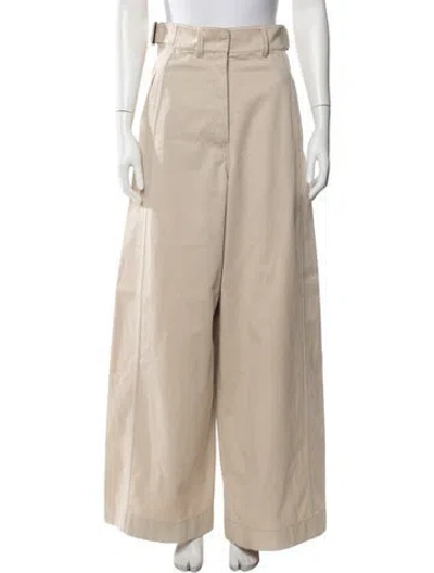 Pre-owned Lemaire Wide Leg Pants In Neutrals