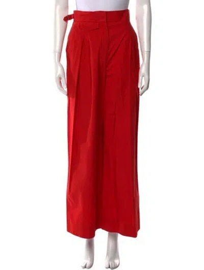 Pre-owned Lemaire Wide Leg Pants In Red