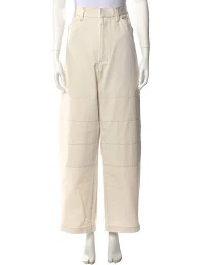 Pre-owned Lemaire Wide Leg Pants W/ Tags In Neutral