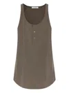 Lemaire Bias Cut Tank Top In Green