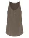 Lemaire Bias Cut Tank Top In Green