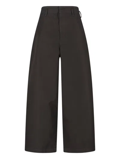 Lemaire Wide Pants In Brown