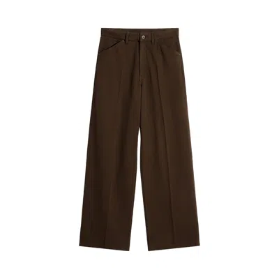 Pre-owned Lemaire Wide Pants 'cacao' | Brown | Men's Size 48