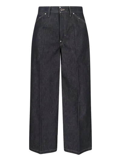 Lemaire Wide Studs Pants In Black