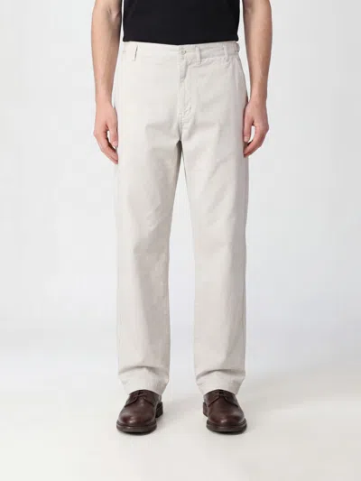 Lemaire Wide Trousers In Cotton In White
