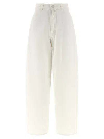 Lemaire Wide-leg Cotton Jeans In White