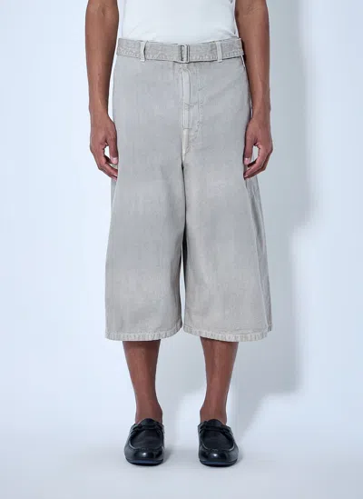 Lemaire Wide-leg Denim Culottes In Multi